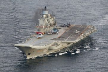 Le porte-avions russe l'Amiral Kouznetsov