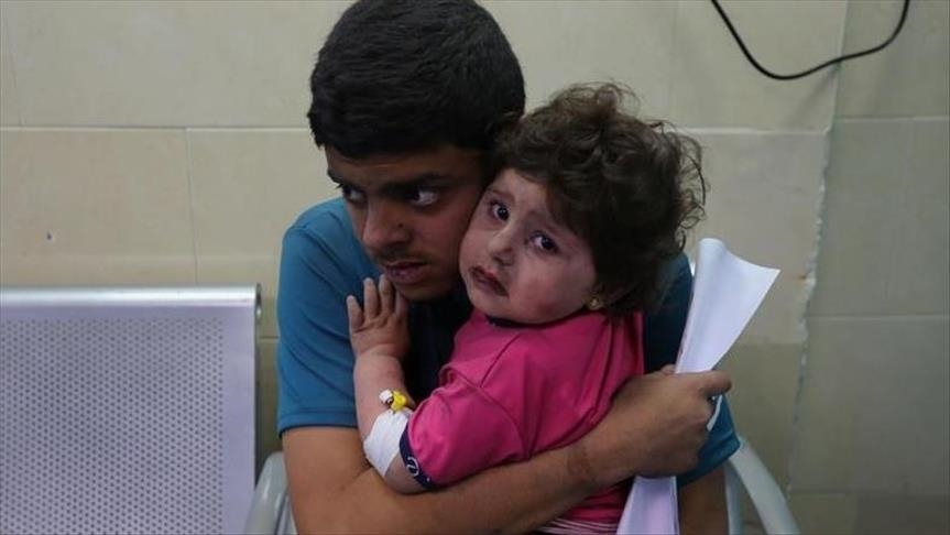 Des enfants palestiniens traumatisés par les bombardements israéliens contre Gaza