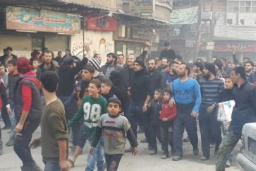 Protestations à Alep