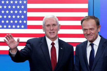 Mike Pence et Donald Tusk