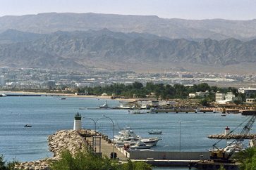 La ville portuaire jordanienne d'Aqaba