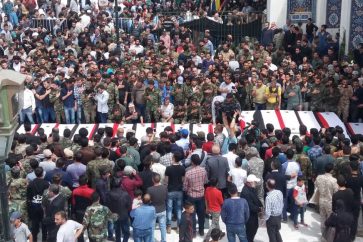 Funérailles massives des martyrs du massacre de Rachidine