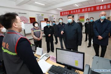 Le président chinois Xi Jinping inspecte le travail de prévention et de contrôle du nouveau coronavirus à Beijing (Source : Xinhua)