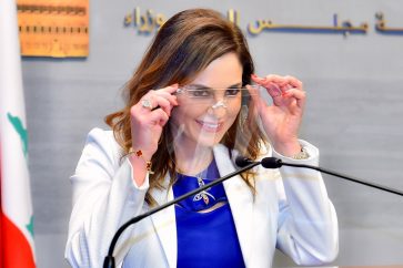 La ministre de l’Information, Manal Abdel Samad