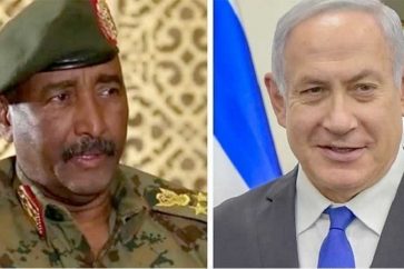 Abdel Fattah Al-Burhan et Benjamin Netanyahu