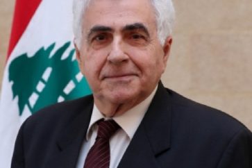 Le ministre libanais des Affaire étrangères, Nassif Hitti