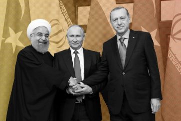 Iran's President Hassan Rouhani, Russia's Vladimir Putin and Turkey's Tayyip Erdogan meet in Sochi, Russia November 22, 2017. Sputnik/Mikhail Metzel/Kremlin via REUTERS ATTENTION EDITORS - THIS IMAGE WAS PROVIDED BY A THIRD PARTY. - RC1A068CD8A0