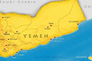 La carte du Yémen