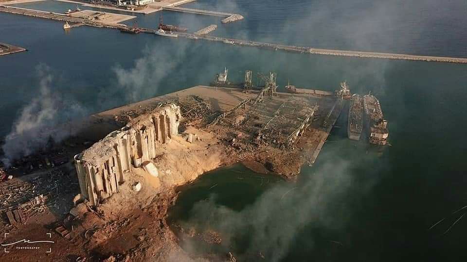 Enorme explosion au port de Beyrouth  le 4 aout 2020
