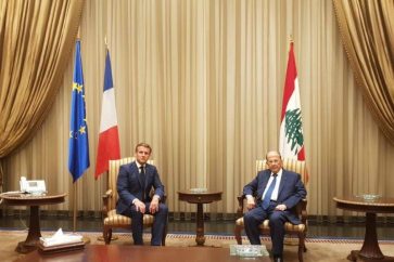 Emmanuel Macron et Michel Aoun