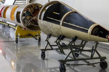 Missile iranien Shahab-3 décomposé pour les besoins d'une exposition. ©Tasnimnews