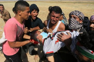 41 Gazaouis, pour la plupart des enfants, ont été blessés par les tirs d'occupation ayant visé une manifestation pacifique à l'est de la ville de Gaza.