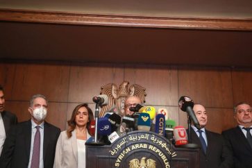 Conférence de presse syro-libanaise à Damas