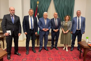 Abbas a reçu des membres du parti israélien Meretz