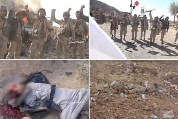 Des soldats de l'armée yéménite et d'Ansarullah à Ma'rib