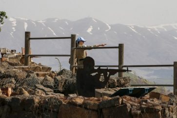 Un poste d'observation israélien dans le Golan syrien occupé.