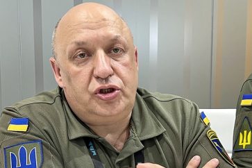Le général Volodymyr Karpenko, responsable de la logistique du commandement des forces terrestres ukrainiennes