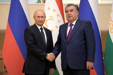 Vladimir Poutine et Emomali Rakhmon