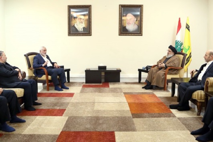 MM.Haniyeh et Nasrallah