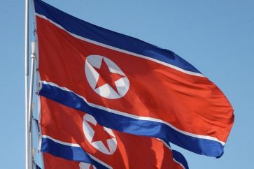 Drapeaux de la Corée du Nord