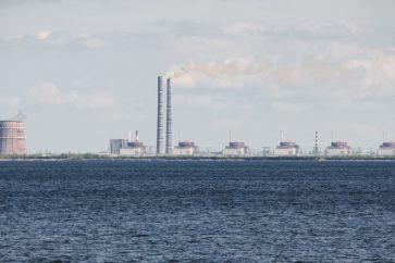 La centrale nucléaire de Zaporojié, photographiée le 27 avril 2022. (image d'illustration).