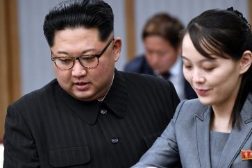 Kim Jong Un et sa soeur Kim Yo Jong