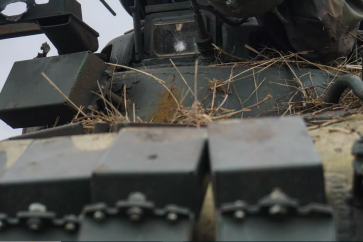 Un char ukrainien détruit à Marioupol