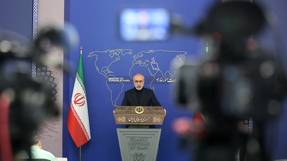 Le porte-parole du ministère iranien des Affaires étrangères, Nasser Kanaani