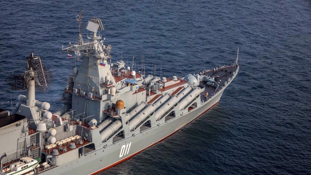 L'exercice naval "Ceinture de sécurité maritime 2022", entre les marines iranienne, chinoise et russe, le vendredi 21 janvier 2022. ©Defa Press