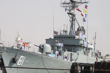 La corvette Bayandor de la marine iranienne
