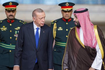 Erdogan et Mohamed ben Salmane à Riyad le 17 juillet.