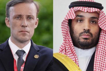 Le directeur du conseil de sécurité nationale, Jake Sullivan et le prince héritier saoudien, Mohammad ben Salman