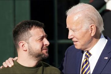 Joe Biden et Volodomyr Zelensky