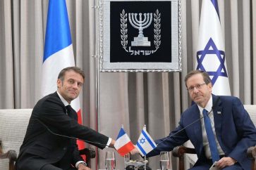 Les présidents français et israélien Emmanuel Macron et Isaac Herzog (illustration)