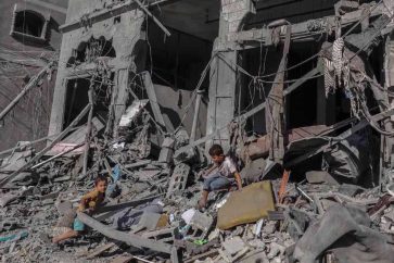 Des quartiers résidentiels à Gaza détruits par les bombardements israéliens.