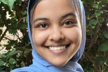 Asna Tabassum, étudiante interdite par l'Université de Californie de prononcer le discours de remise de diplomes pour son soutien à la Palestine.