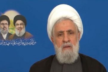 Le secrétaire général du Hezbollah, Cheikh Naïm Qassem