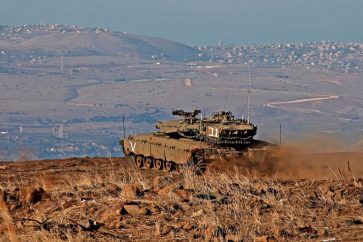 Un char israélien dans le Golan syrien occupé (Archives)